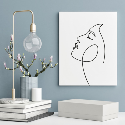 Láminas Para Cuadros 30x40 Silueta Pareja Beso Trazos Dibujo