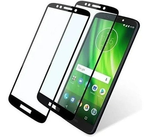 Vidrio Templado Glass Completo Para Motorola G6 Plus Play