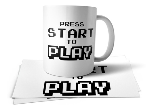 Press Star To Play Gamer Taza Tu Propio  Estilo