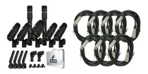 Comprar Kit Microfones Arcano Am-bkgray7 + 7 Cabos Arcano 4,5m Xlr