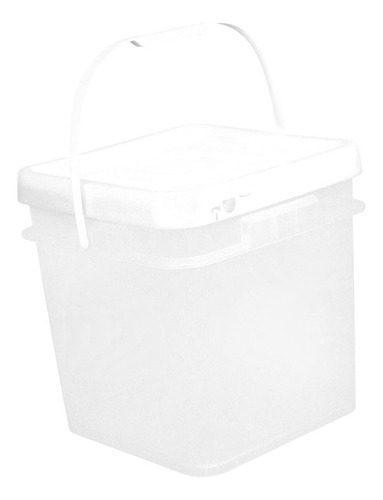 Cubo Cuadrado Para Pintura, Bote De Pintura Vacío, Claro