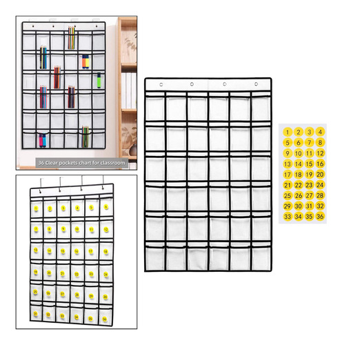 Gráfico De Bolsillo Para El Aula, 36 Bolsillos
