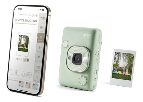 Cámara Fujifilm Instax Mini Liplay Color Verde