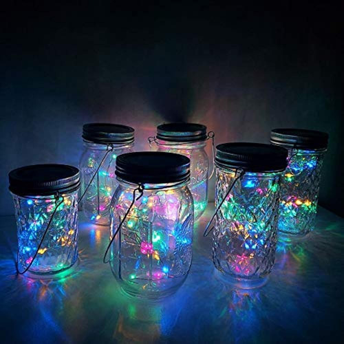 Cynzia Solar Mason Jar Lights Paquete De 20 Luces De Cadena 