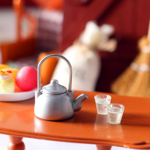 0 1:12 Casa De Muñecas Miniatura Olla De Agua De Cocina