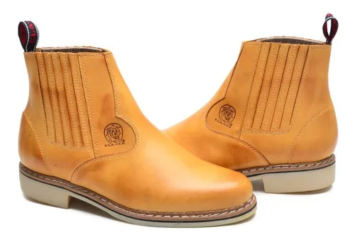 Botina Ro a Couro Trabalho Masculina 100 Couro Fazenda R 194 9
