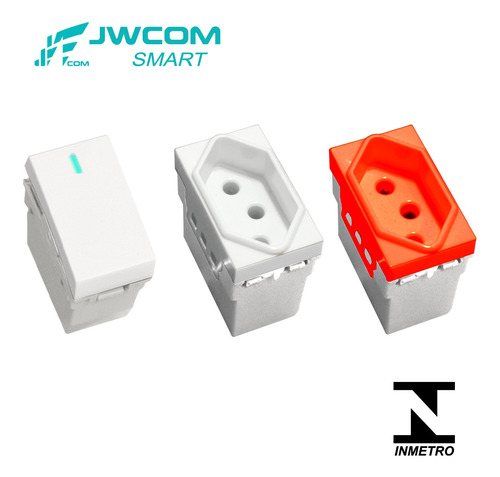 Tomada 20a Modular Usb De Parede Jwcom Bivolt Atualizável