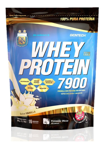 Whey Protein 7900 Afa 1 Kg Gentech Proteina Suplementos
