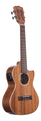 Ukelele Tenor Kala All Solid Gloss Caoba Con Corte Y Con