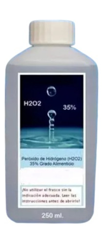 Peróxido De Hidrógeno Grado Alimenticio Al 35% (1 /2 Litro) 