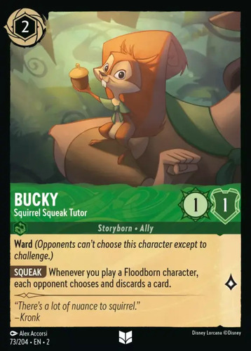 Lorcana: Rotf - 073/216 - Bucky - Squirrel Squeak Tut [foil]