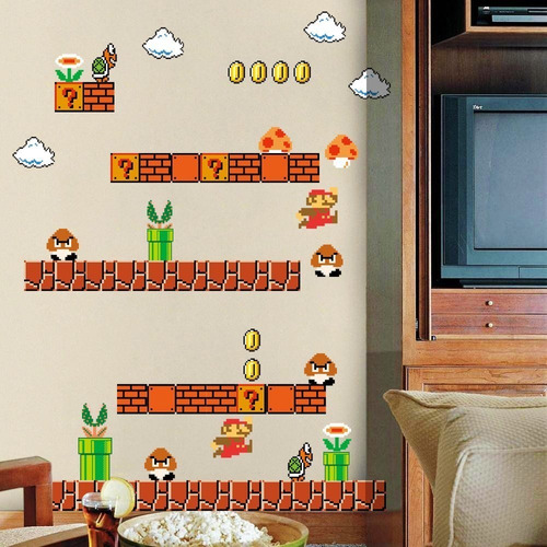 Vinilo Decorativo Pared [0zbpzcji] Super Mario