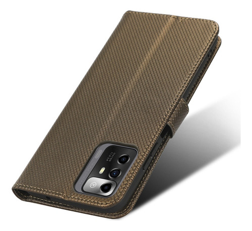 Funda De Texturizada For Zte Blade V40 Smart Lujoso Flip
