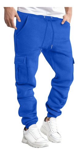 Pantalón G Para Hombre, Moderno, Liso, Casual, Con Cintura E