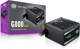 FUENTE GAMER PC COOLER MASTER 800W 80 PLUS GOLD ATX V2.52