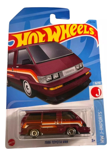 Hot Wheels Red Edition 6/10 1986 Toyota Van J Imports Car