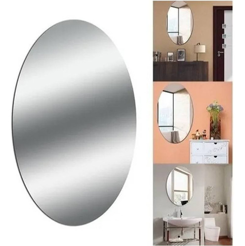 Espejo Autoadhesivo Decorativo Acrilico Flexible Pared Baño