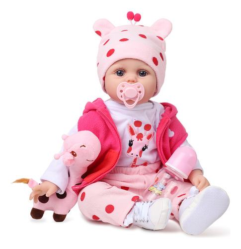 55cm Muñeca De Bebé Reborn Bebé Niña De Silicona Y Algodón