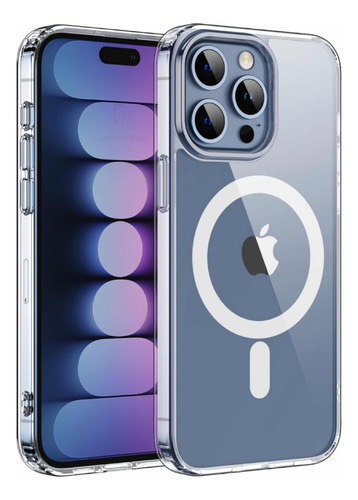 Carcasa Para iPhone 15 Pro Max Transparente Con Iman