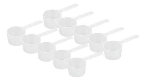 Cucharas Medidoras De Plástico, 10 Unidades, Mango Largo Tra