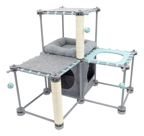 Cama Para Gatos Completa Con Accesorios Kitty City