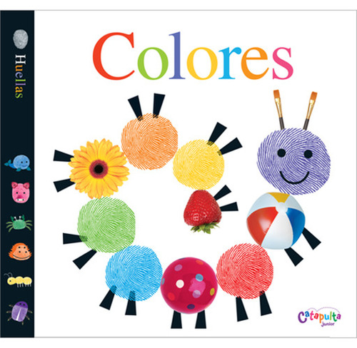 Libro Colores Huellas Con Relieve Catapulta Junior