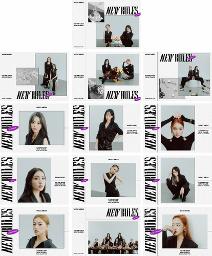 Juego 13 Posters Weki Meki New Rules Break / Take Kpop Corea