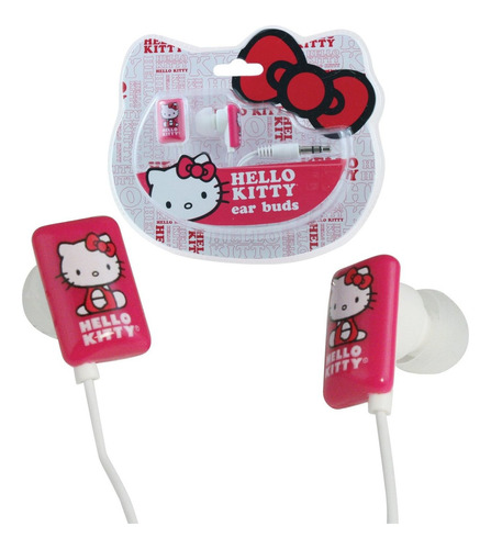 Auriculares Hello Kitty - Blanco / Rosa (11409-hk)