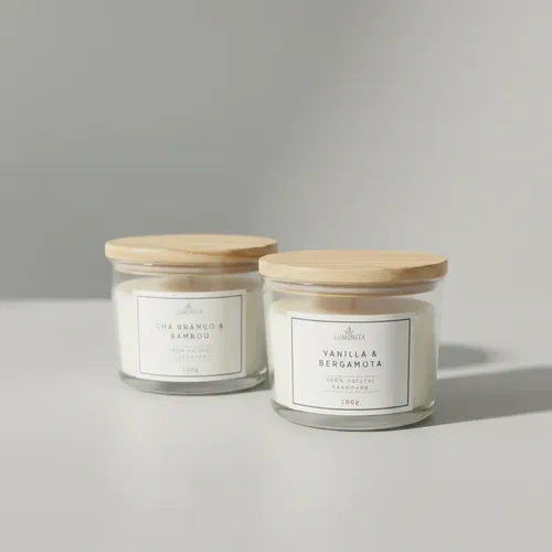 2 VELAS AROMáTICAS PERFUMADAS 100G CERA COCO QUEIMA 20 HORAS