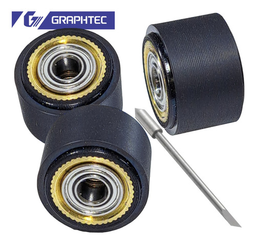 Rodillos 3pz Graphtec Plotter Corte Toda Serie+navaja Gratis