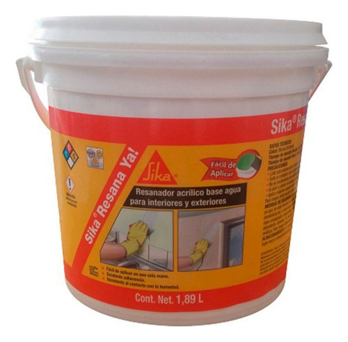 Resanador Acrilico Flexible Base Agua Para In Sika 437427-01