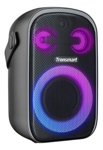 Caixa De Som Tronsmart Halo 100 60w Bluetooth Leds Cor Preto Bivolt