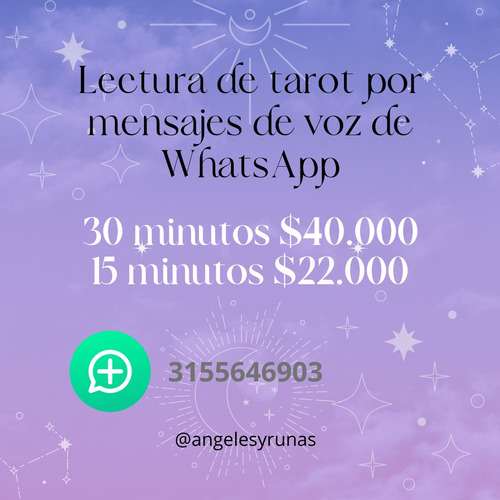 Lectura De Cartas, Tarot Por Whatsapp