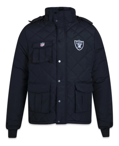 Jaqueta New Era Corta Vento Windbreak Nfl Las Vegas Raiders