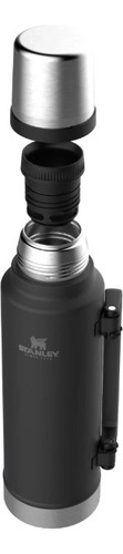 Imagen 3 de 5 de Stanley Termo Clásico 1.4 Lts Con Tapón Cebador Negro