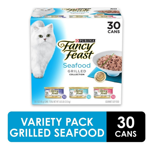 Alimento Fancy Feast Para Gato Seafood Grilled 30pzs