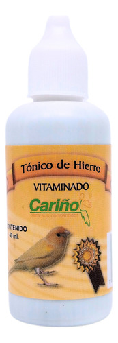 Tónico De Hierro Vitaminado Para Aves Pequeñas | Previene La Anemia Y Estimula El Canto | 40ml