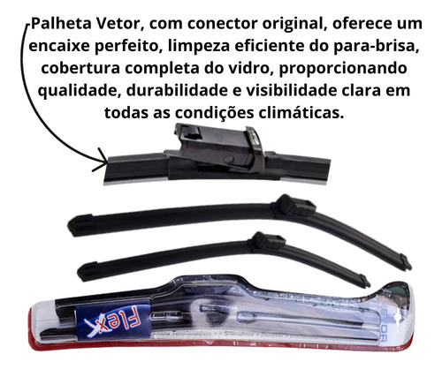 Palheta Limpador Parabrisa Volvo C40 2022- Xc40 18- Xc90 16-