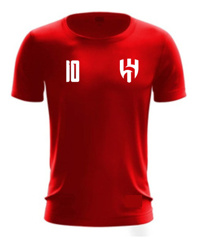 Camiseta Neymar Roja Suplente Calidad Premium 