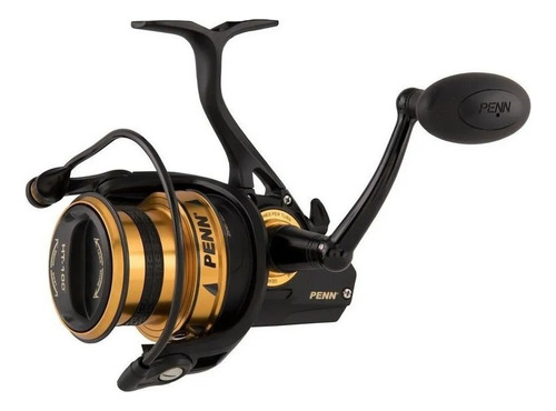Reel Penn Spinfisher 6 5500lc 100% Metalico Lance De Costa Color Negro/dorado Lado De La Manija Derecho/izquierdo