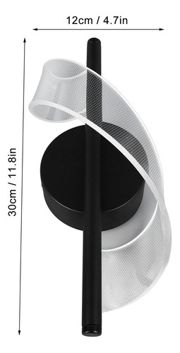 Parede Espiral Led Moderna Para Quarto, Cozinha, Sala De Est