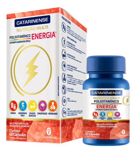 Combo Vitaminas De A-z E Energia Polivitaminico Catariense