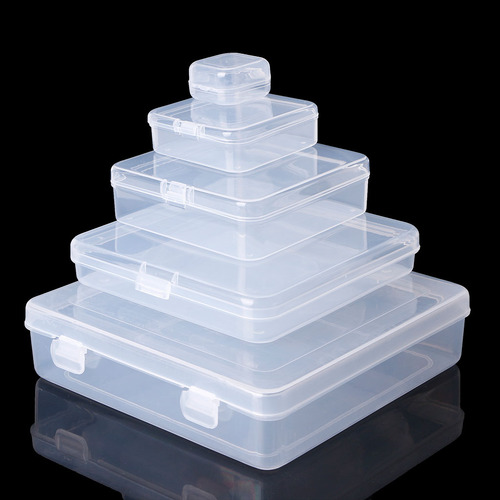 Caja De Almacenamiento Con Tapa De Plástico Transparente Cua