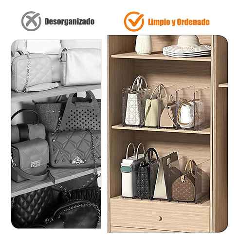 Divisores Estante De Acrílico Organizador Bolsas Para Dama