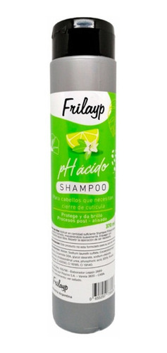 Shampoo Extra Acido Frilayp Ideal Color Alisados X 370 Ml