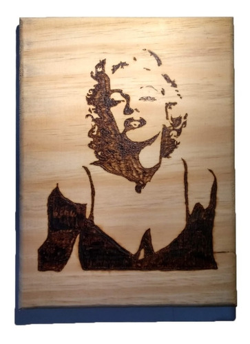 Quadro Pirografado - Marilyn Monroe