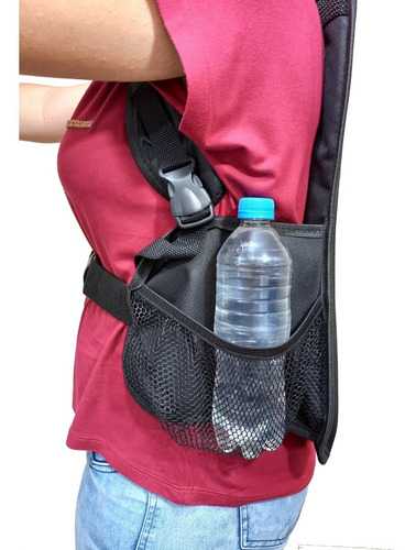 20 Mochilas Pirulito Com 2 Placas Cada Cor Preto