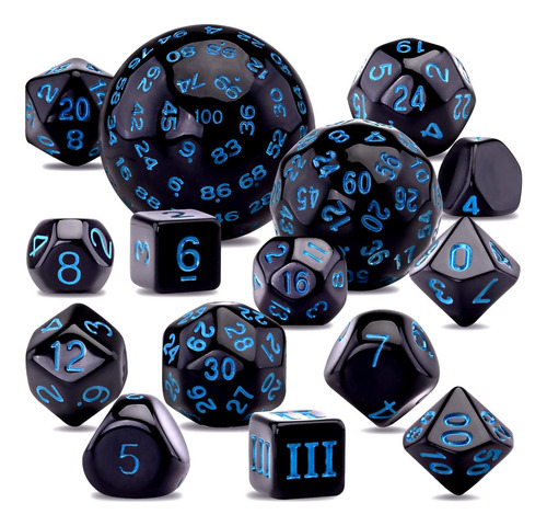Conjunto Poliédrico Full Dice Austor De 15 Peças Conjunto D3