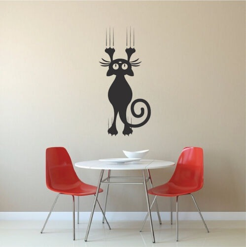 Gato Decoración Habitación Baño Mural Vinil Adhesivo Cocina