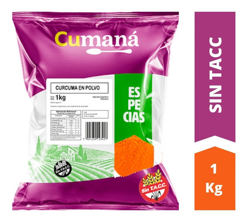 Curcuma En Polvo X 1 Kg - Libre De Gluten Sin Tacc